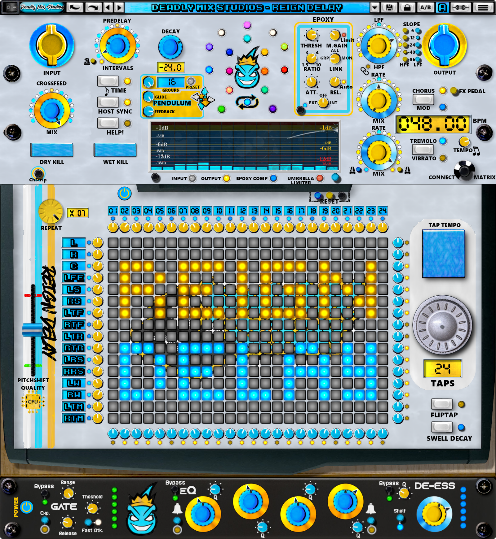 Reign Delay v1.0.2 plugin interface panels